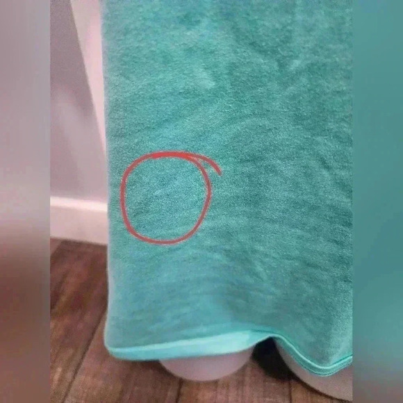 Nike Dri-fit Shirt Women's Large Teal Short  Sleeve V-neck Tee Shirt - Picture 3 of 7